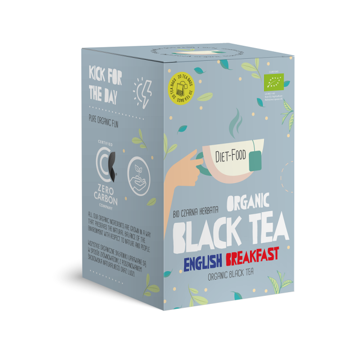 Herbata czarna english breakfast BIO (20 x 2 g) 40 g - DIET-FOOD