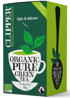 Herbata zielona fair trade BIO (20 x 2 g) 40 g - CLIPPER