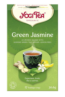 Herbata zielona jaśminowa (green jasmine) BIO (17 x 1,8 g) 30,6 g - YOGI TEA