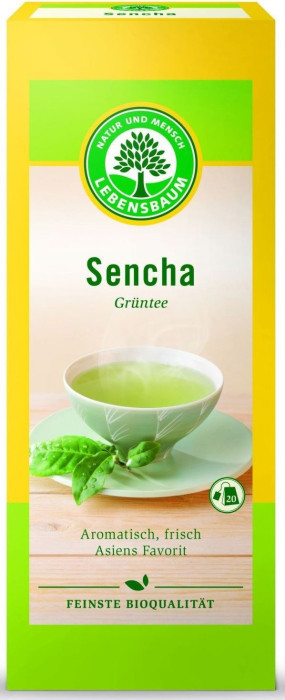 Herbata zielona sencha BIO (20 x 1,5 g) 30 g - LEBENSBAUM