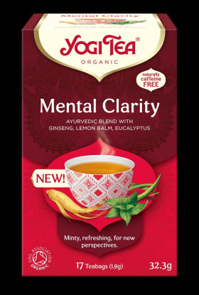 Herbatka ajurwedyjska jasność umysłu (mental clarity) BIO (17 x 1,9 g) 32,3 g - YOGI TEA