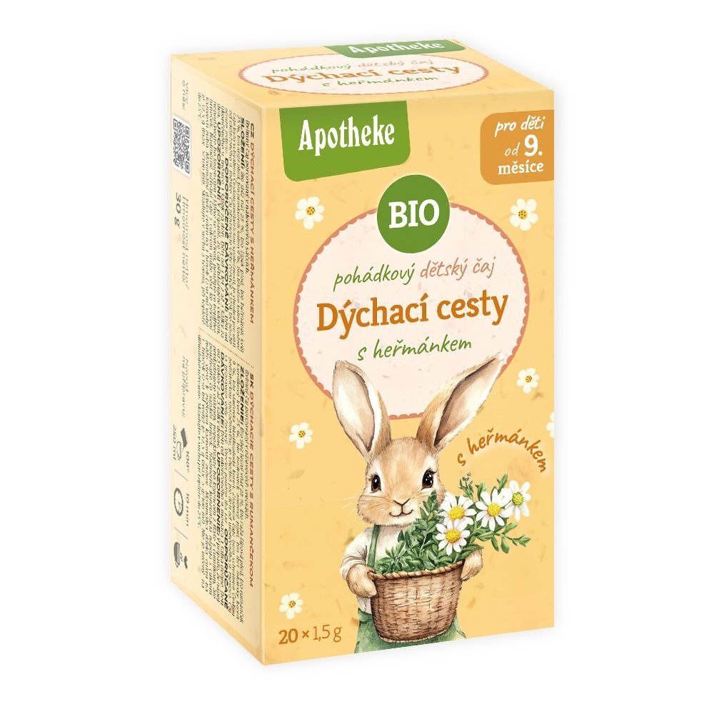 Herbatka bajkowa dla dzieci - ślaz dziki, dzika róża, prawoślaz i rumianek BIO (20 x 1,5 g) 30 g - APOTHEKE