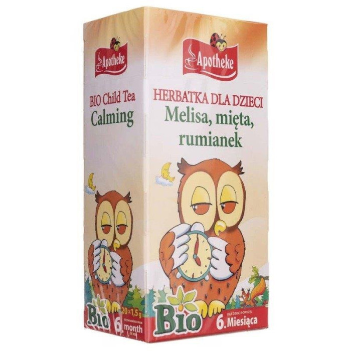 Herbatka dla dzieci - melisa, mięta i rumianek BIO (20 x 1,5 g) 30 g - APOTHEKE