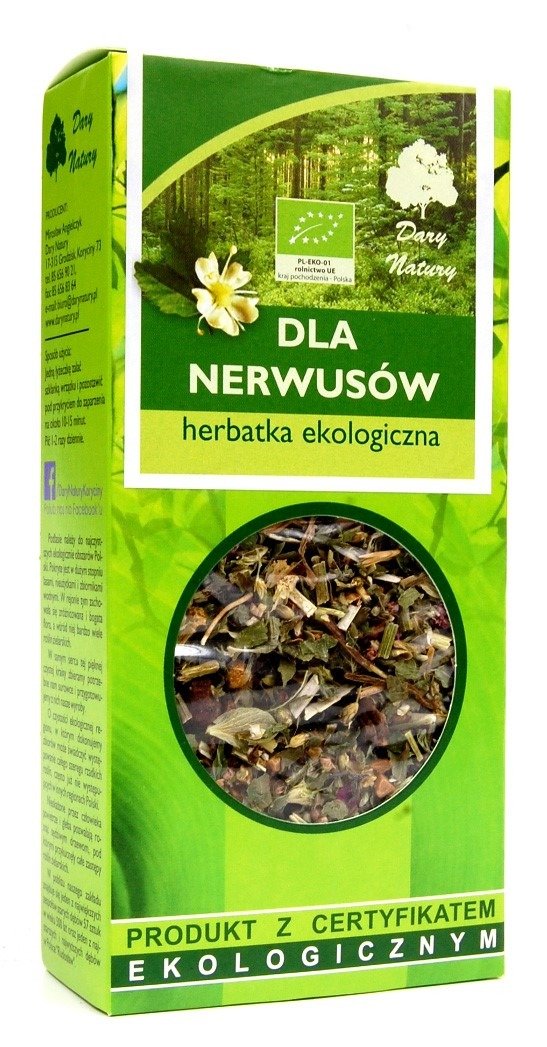 Herbatka dla nerwusów BIO 50 g - DARY NATURY