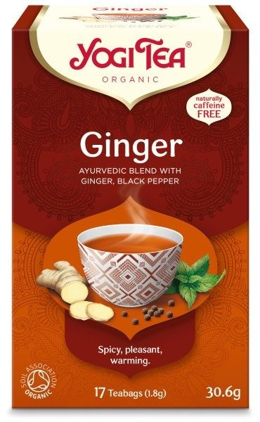 Herbatka imbirowa (ginger) BIO (17 x 1,8 g) 30,6 g - YOGI TEA