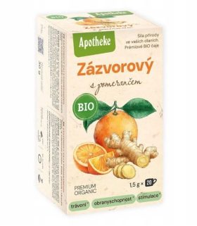 Herbatka imbirowa z pomarańczą BIO (20 x 1,5 g) 30 g - APOTHEKE