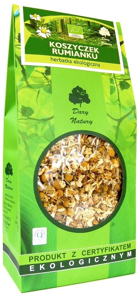 Herbatka koszyczek rumianku BIO 100 g - DARY NATURY