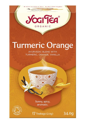 Herbatka kurkuma pomarańcza (turmeric orange) BIO (17 x 2 g) 34 g - YOGI TEA