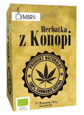 Herbatka liść konopi BIO (20 x 0,8 g) 16 g - MIR-LEK