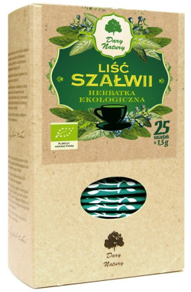 Herbatka liść szałwii BIO (25 x 1,5 g) 37,5 g - DARY NATURY