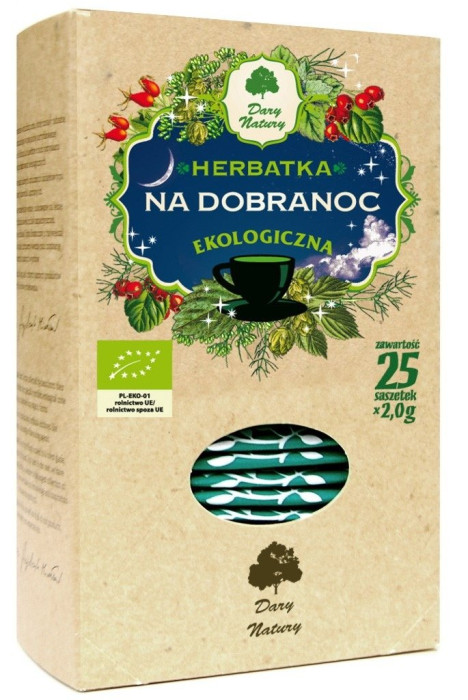 Herbatka na dobranoc BIO (25 x 2 g) 50 g - DARY NATURY