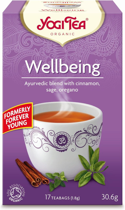 Herbatka na dobre samopoczucie (wellbeing) BIO (17 x 1,8 g) 30,6 g - YOGI TEA