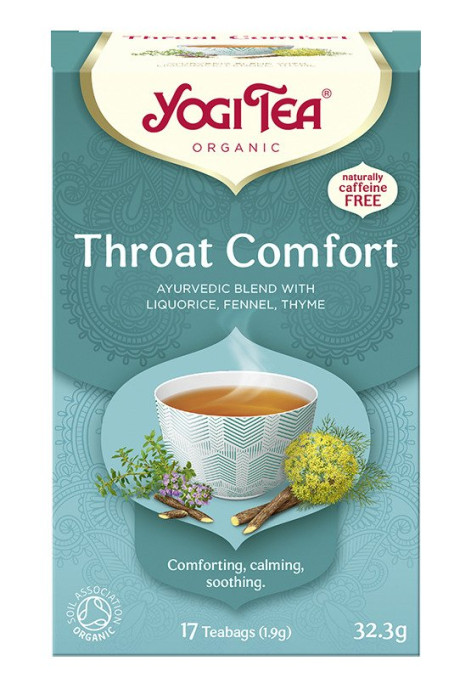 Herbatka na gardło (throat comfort) BIO (17 x 1,9 g) 32,3 g - YOGI TEA