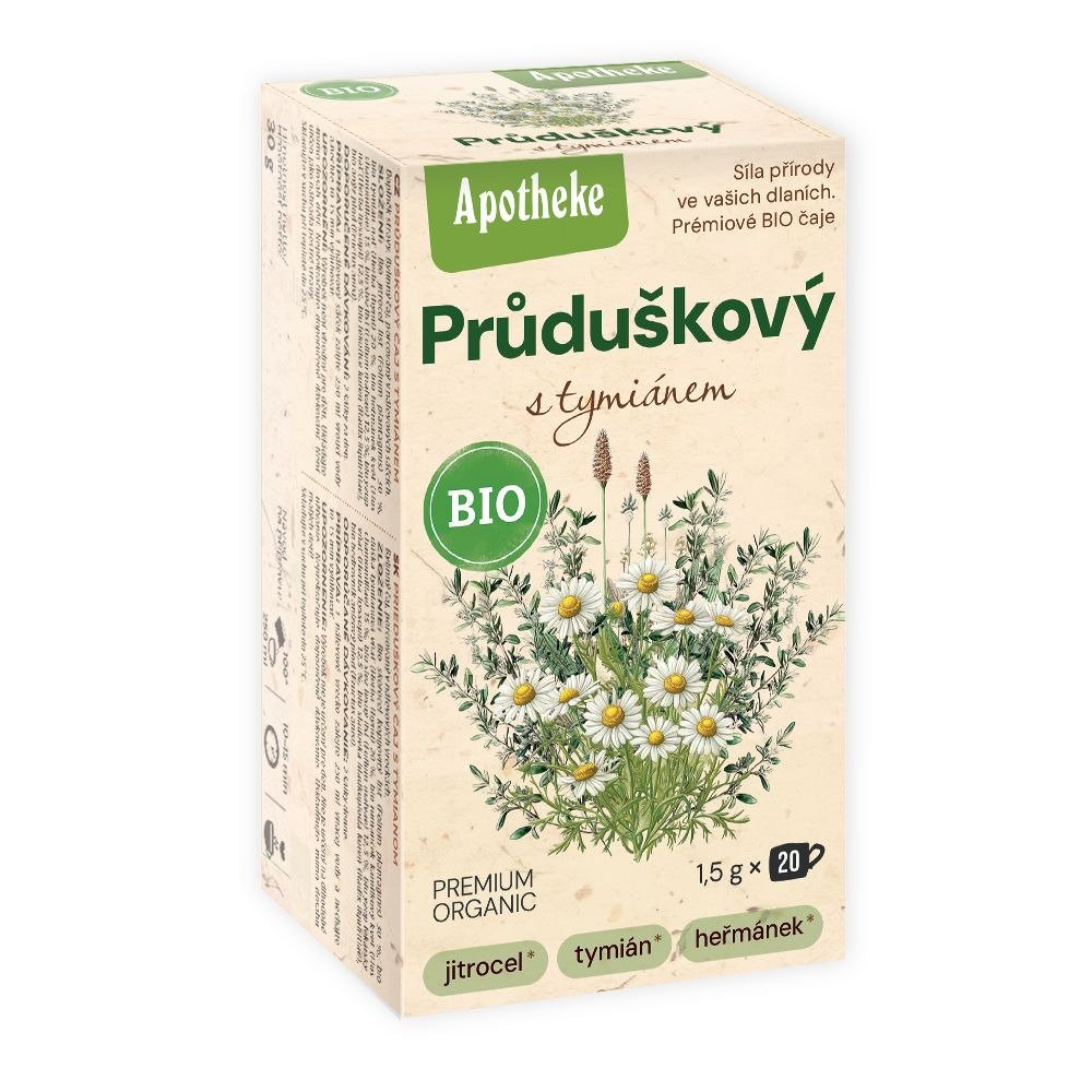 Herbatka na oskrzela z tymiankiem BIO (20 x 1,5 g) 30 g - APOTHEKE