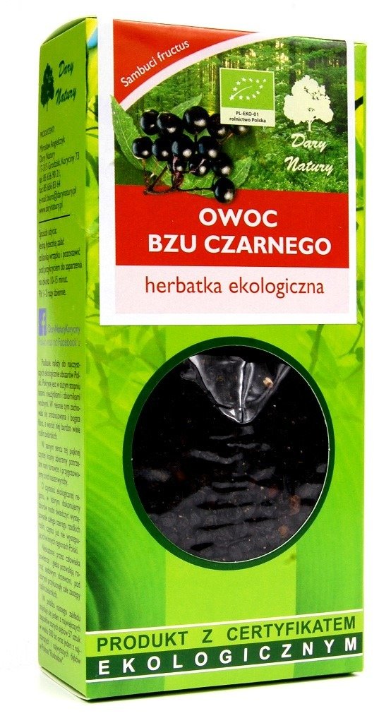 Herbatka&#x20;owoc&#x20;czarnego&#x20;bzu&#x20;BIO&#x20;100&#x20;g&#x20;-&#x20;DARY&#x20;NATURY