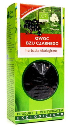 Herbatka owoc czarnego bzu BIO 100 g - DARY NATURY