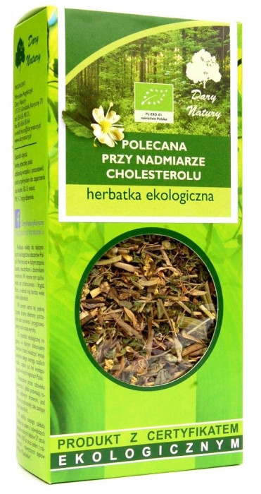 Herbatka polecana przy nadmiarze cholesterolu BIO 50 g - DARY NATURY