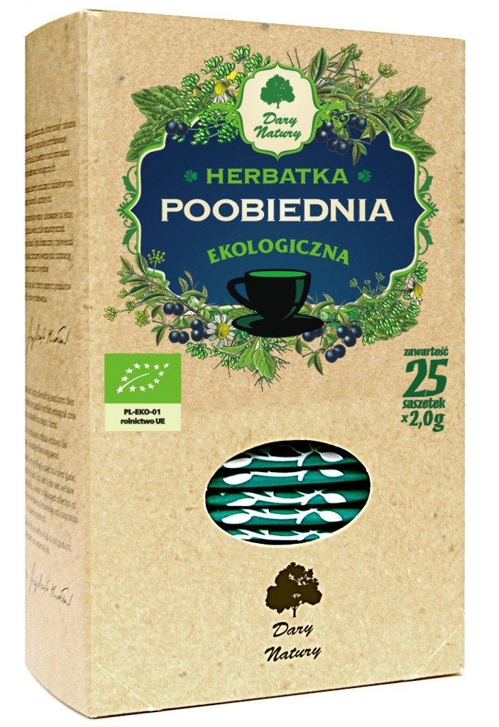 Herbatka poobiednia BIO (25 x 2 g) 50 g - DARY NATURY