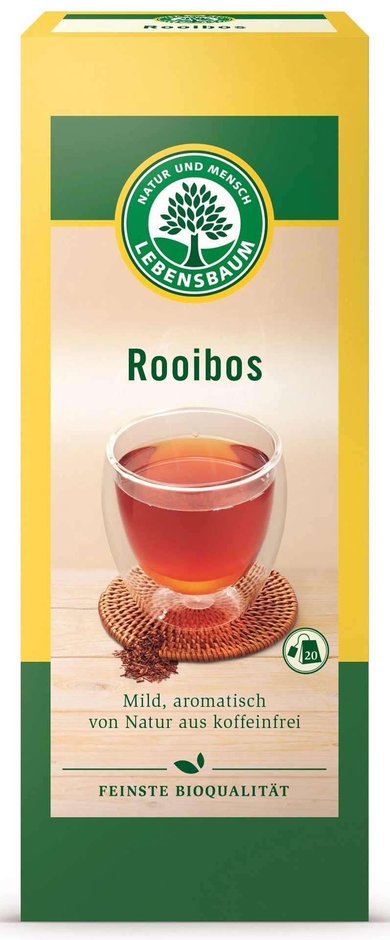 Herbatka rooibos BIO (20 x 1,5 g) 30 g - LEBENSBAUM