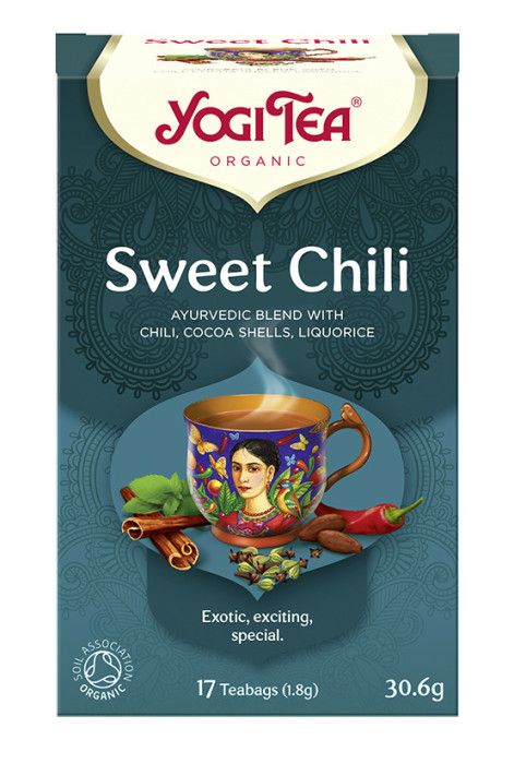 Herbatka słodkie chili (sweet chili) BIO (17 x 1,8 g) 30,6 g - YOGI TEA