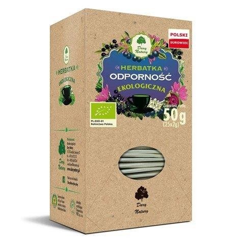 Herbatka uodparniająca BIO (25 x 2 g) 50 g - DARY NATURY
