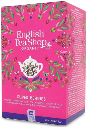 Herbatka z hibiskusem, rooibos, truskawkami, borówkami i malinami BIO (20 x 2 g) 40 g - ENGLISH TEA SHOP ORGANIC