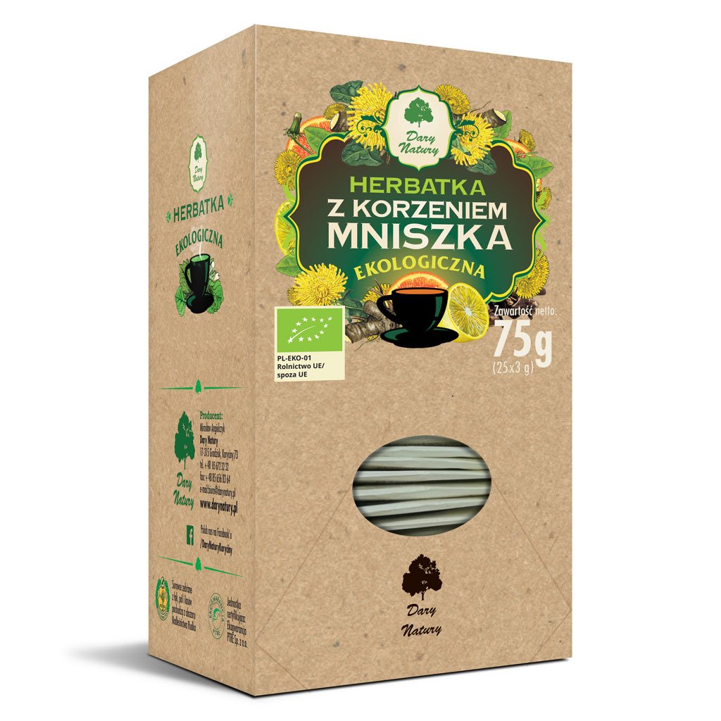 Herbatka z korzeniem mniszka BIO (25 x 3 g) 75 g - DARY NATURY
