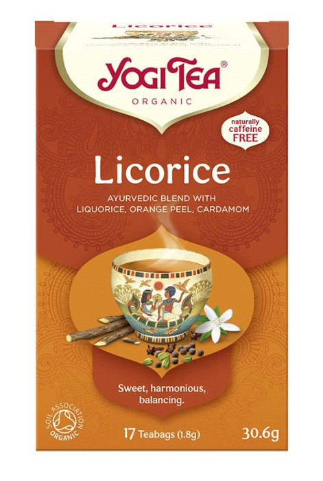 Herbatka z lukrecją (licorice) BIO (17 x 1,8 g) 30,6 g - YOGI TEA