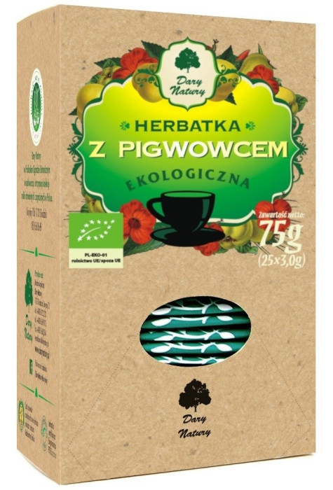 Herbatka z pigwowcem BIO (25 x 3 g) 75 g - DARY NATURY