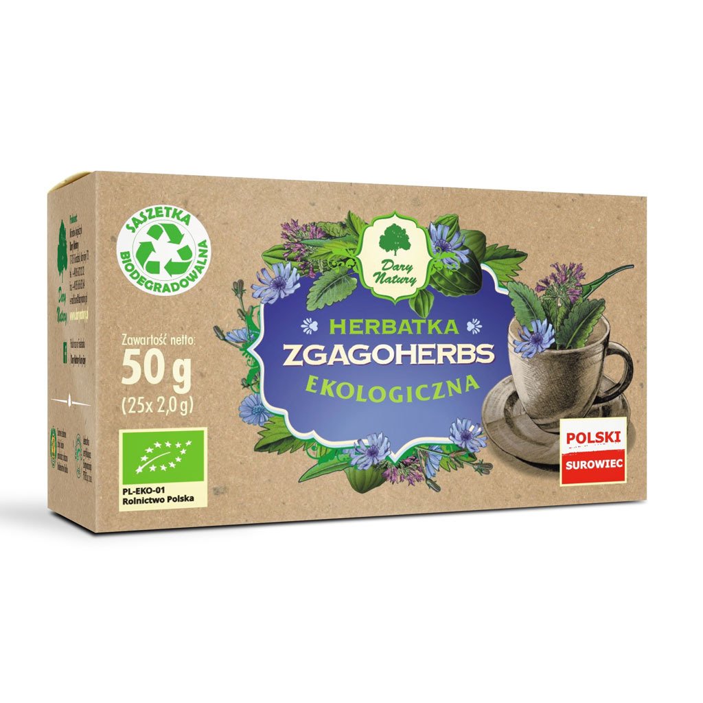 Herbatka zgagoherbs BIO (25 x 2 g) 50 g - DARY NATURY