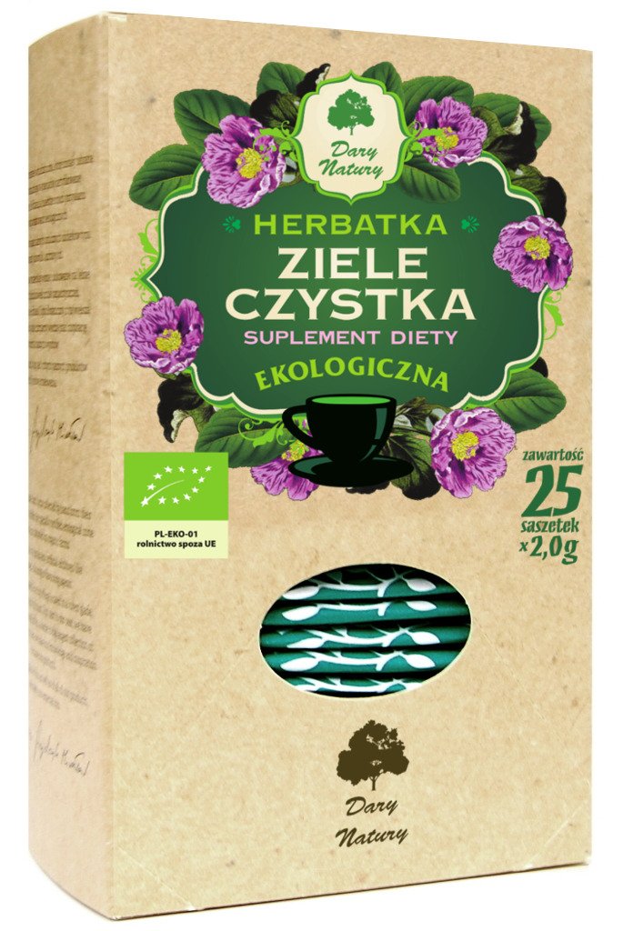 Herbatka ziele czystka BIO (25 x 2 g) 50 g - DARY NATURY