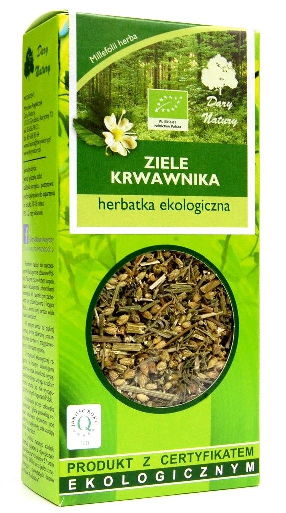 Herbatka ziele krwawnika BIO 50 g - DARY NATURY