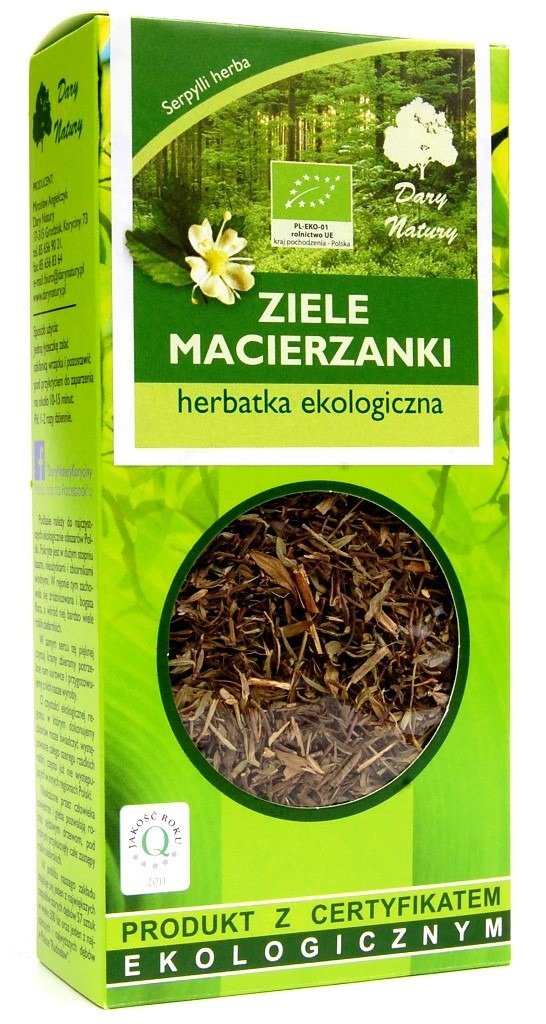 Herbatka ziele macierzanki BIO 25 g - DARY NATURY
