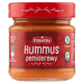 Hummus pomidorowy bezglutenowy 160 g - PRIMAVIKA