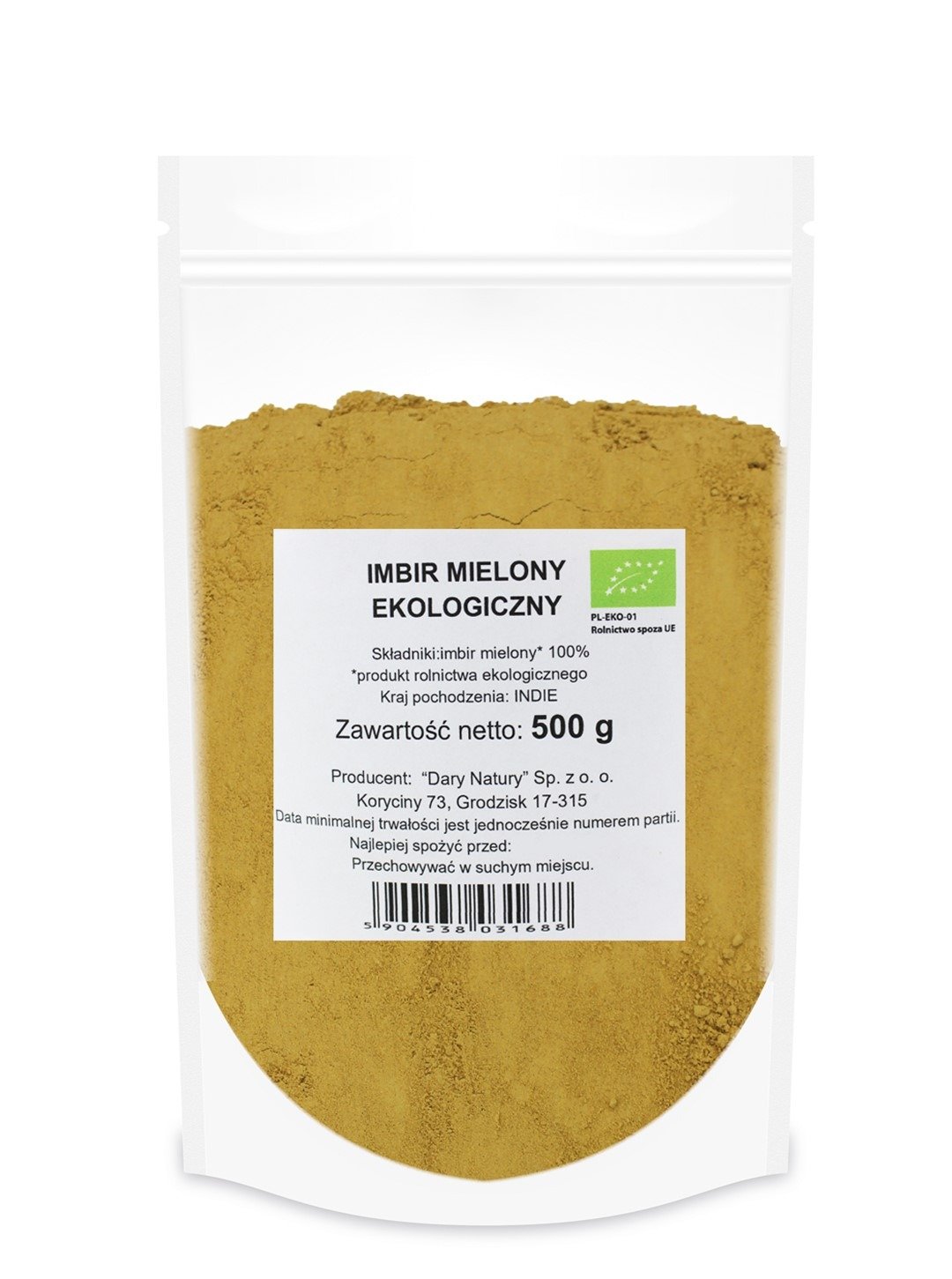 Imbir&#x20;mielony&#x20;BIO&#x20;500&#x20;g&#x20;-&#x20;HORECA&#x20;&#x28;DARY&#x20;NATURY&#x29;