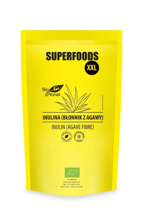Inulina (błonnik z agawy) BIO 600 g - BIO PLANET SUPERFOODS