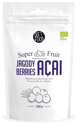 Jagody acai sproszkowane BIO 100 g - DIET-FOOD