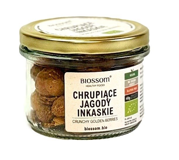 Jagody inkaskie liofilizowane chrupiące bezglutenowe BIO 40 g - BIOSSOM