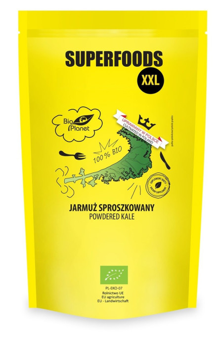 Jarmuż sproszkowany BIO 400 g - BIO PLANET SUPERFOODS