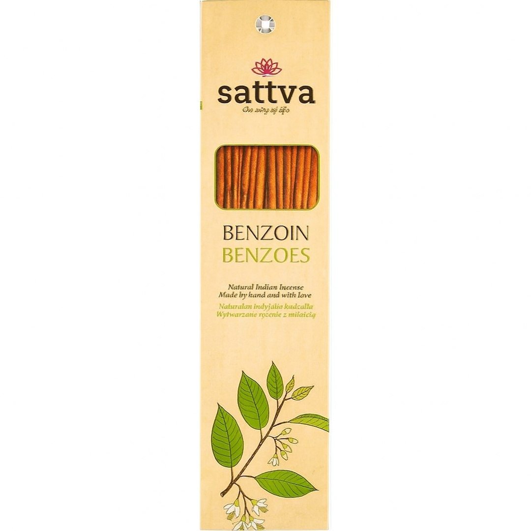 Kadzidełka indyjskie benzoes (15 szt.) 30 g - SATTVA (WELLNESS)