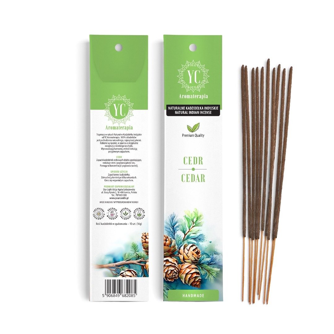 Kadzidełka indyjskie cedr (10 szt.) 16 g - YOUR CANDLE