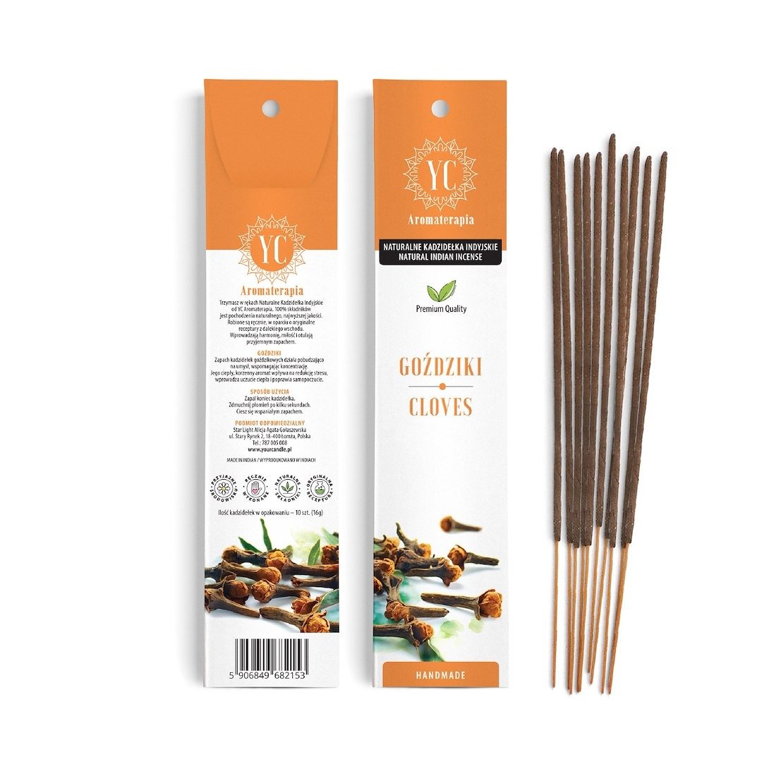Kadzidełka indyjskie goździki (10 szt.) 16 g - YOUR CANDLE