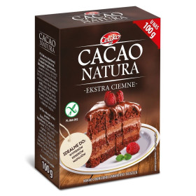 Kakao w proszku o obniżonej zawartości tłuszczu ekstra ciemne bezglutenowe 100 g - CELIKO