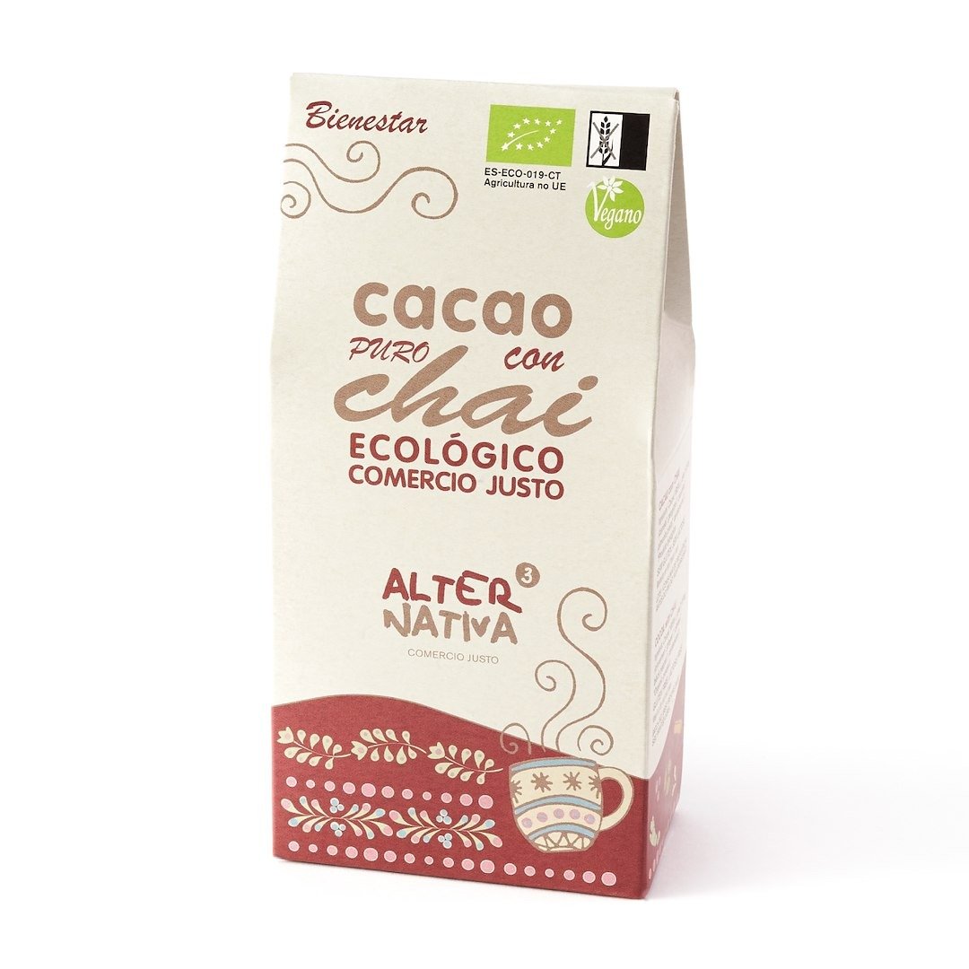 Kakao z chai bez dodatku cukrów bezglutenowe BIO 125 g - ALTERNATIVA3