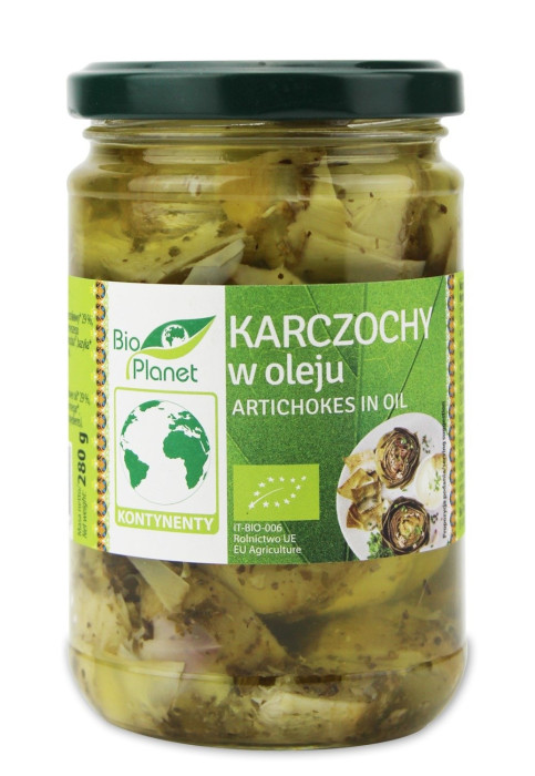 Karczochy w oleju BIO 280 g (150 g) - BIO PLANET