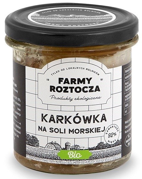 Karkówka na soli morskiej BIO 250 g (SŁOIK) - FARMY ROZTOCZA