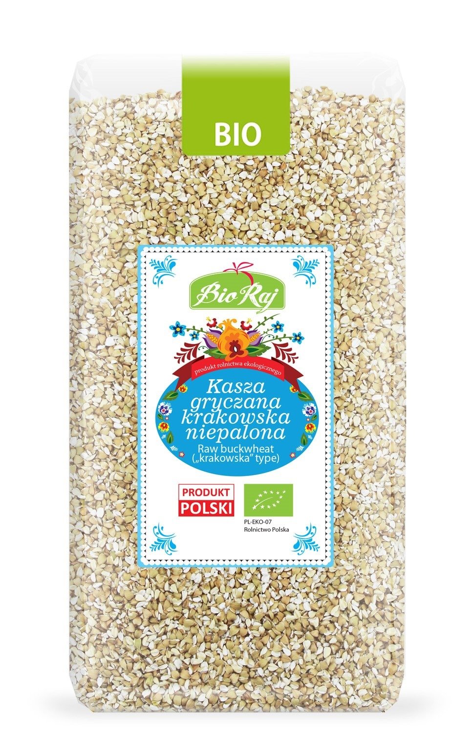 Kasza gryczana krakowska niepalona BIO (POLSKA) 500 g - BIO RAJ