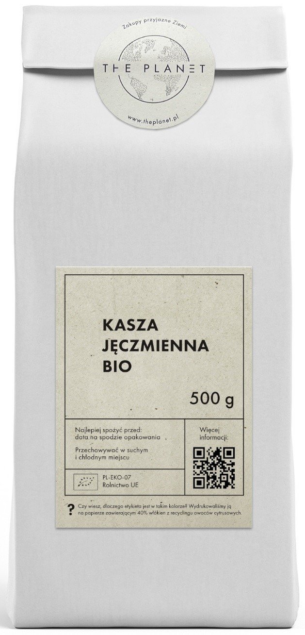 Kasza jęczmienna BIO 500 g - THE PLANET