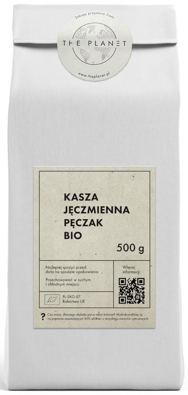 Kasza jęczmienna pęczak BIO 500 g - THE PLANET
