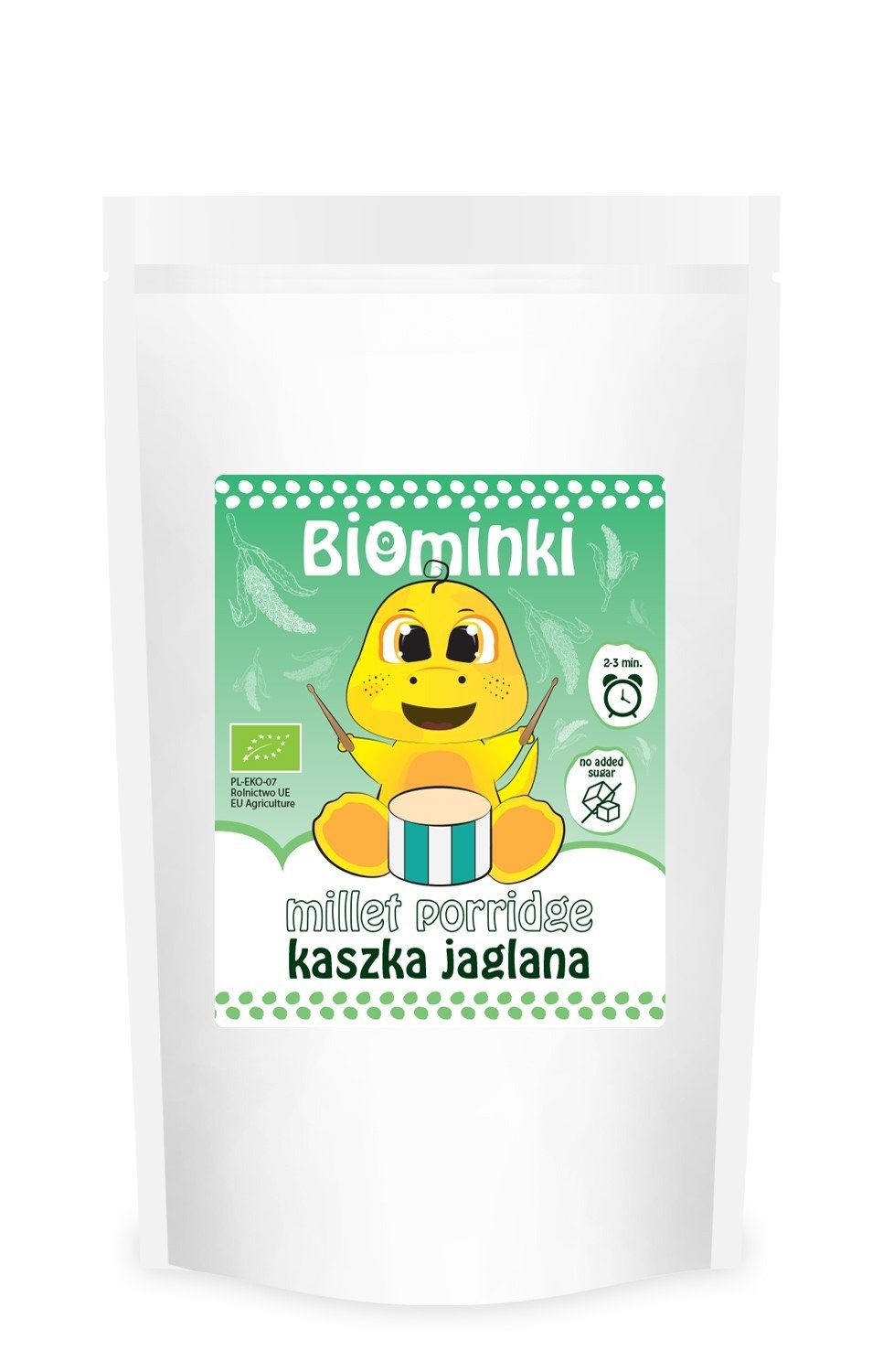 Kaszka jaglana bez dodatku cukrów BIO 200 g - BIOMINKI